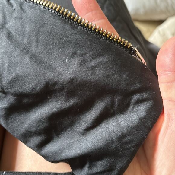 Rtr szXS x-small KAUFMAN FRANCO Black Zipper Jacket oversized long bomber - Picture 12 of 12